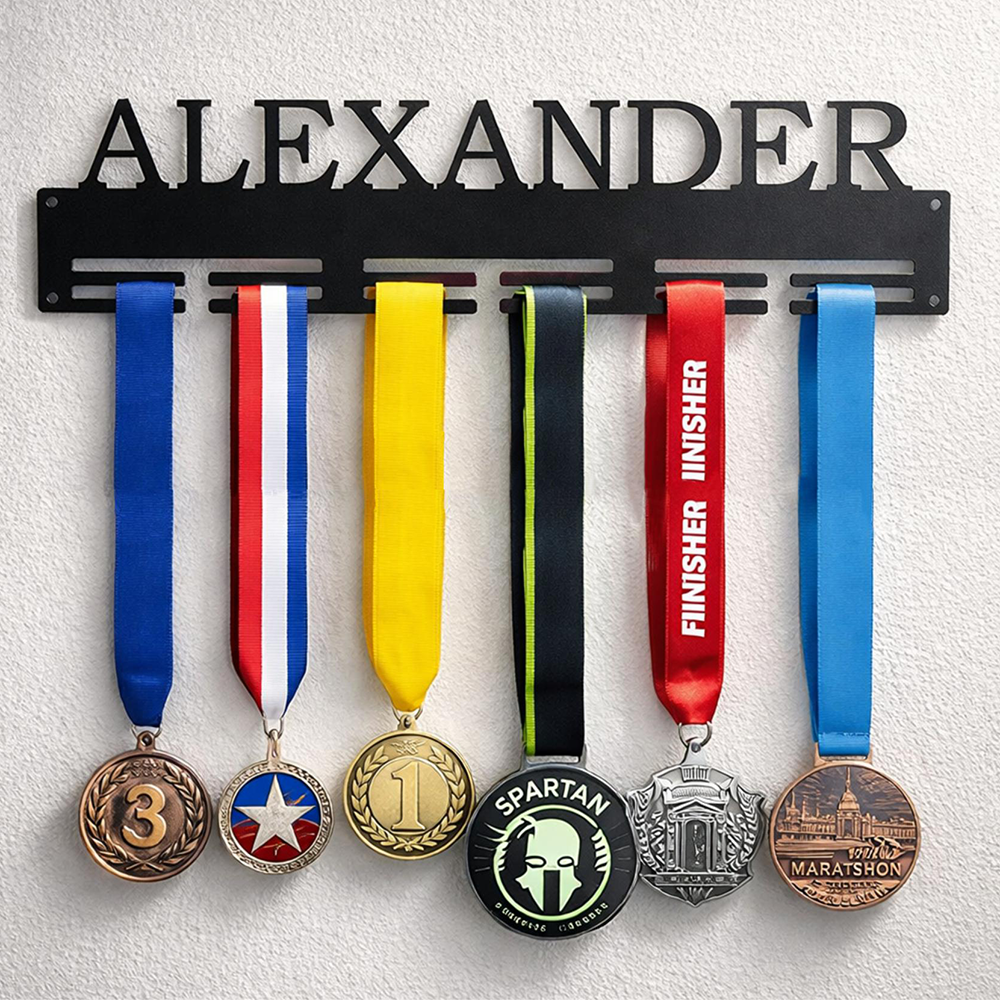 Personalized 3D Printed Medal Holder with Name | CWGift68
