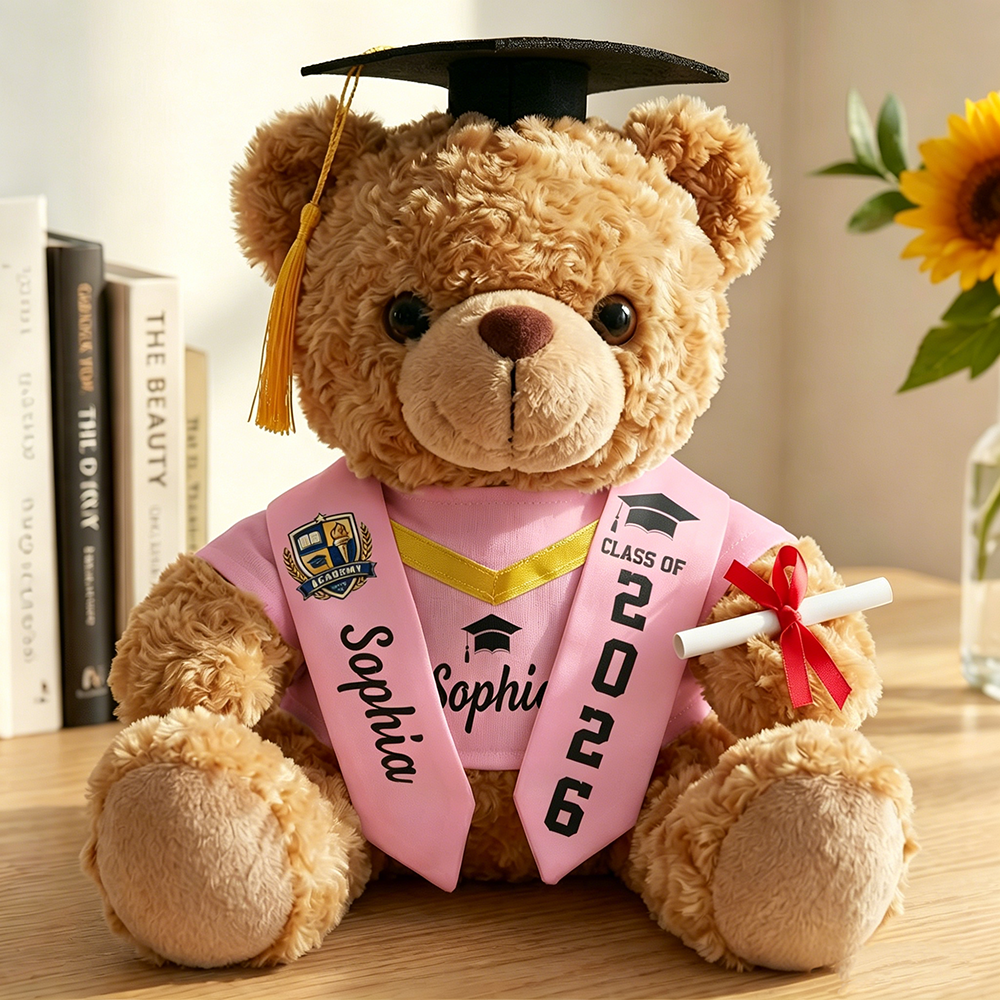 Personalized Plush Graduation Teddy Bear Gift | CWGift74