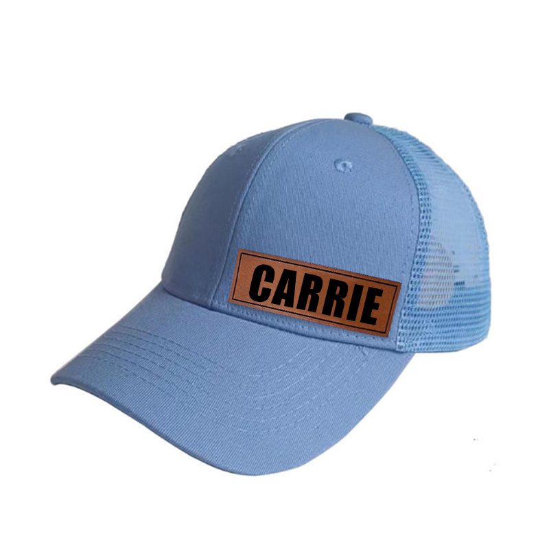 Personalized Color Leather Patch Hat for Comfort & Unique | CWBeach53