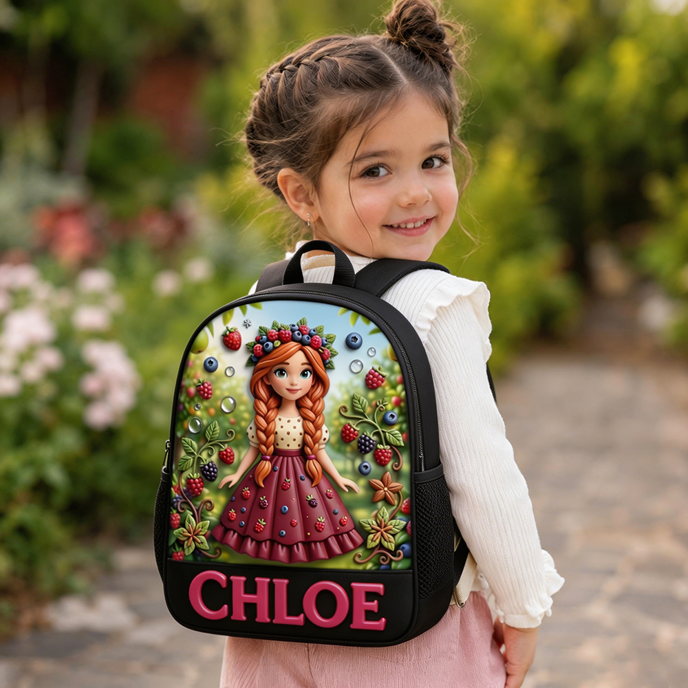 Personalized Princess Glitter Backpack Set | CWPack368