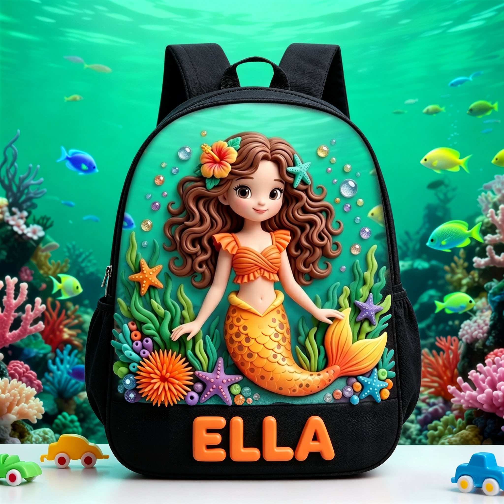 Personalized Princess Glitter Backpack Set | CWPack368