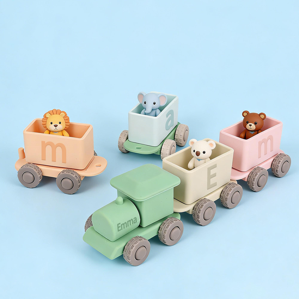 Personalized Kid Silicone Toy Train | CWToy195