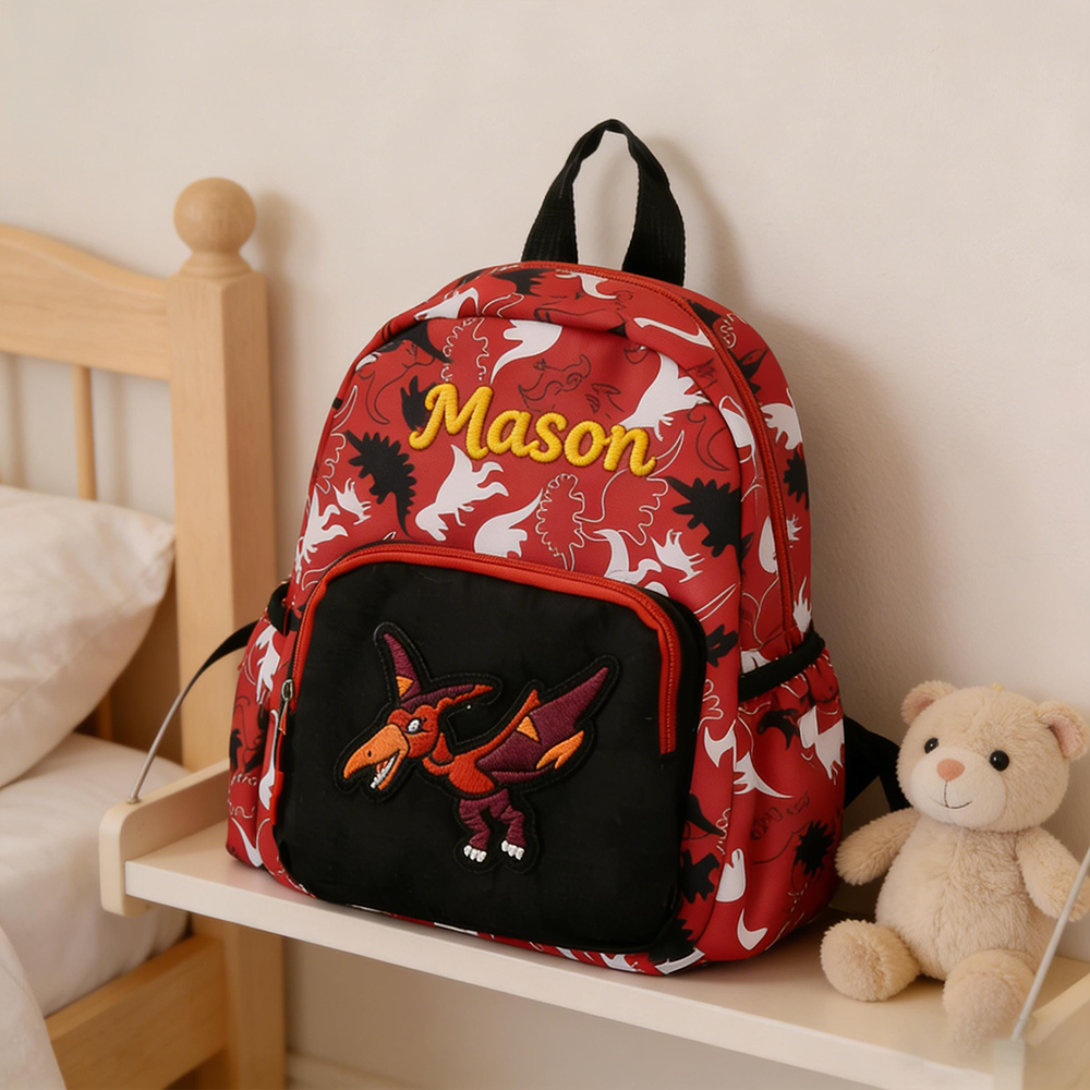 Personalized Embroidery Dinosaur Backpack for Boys | CWPack381