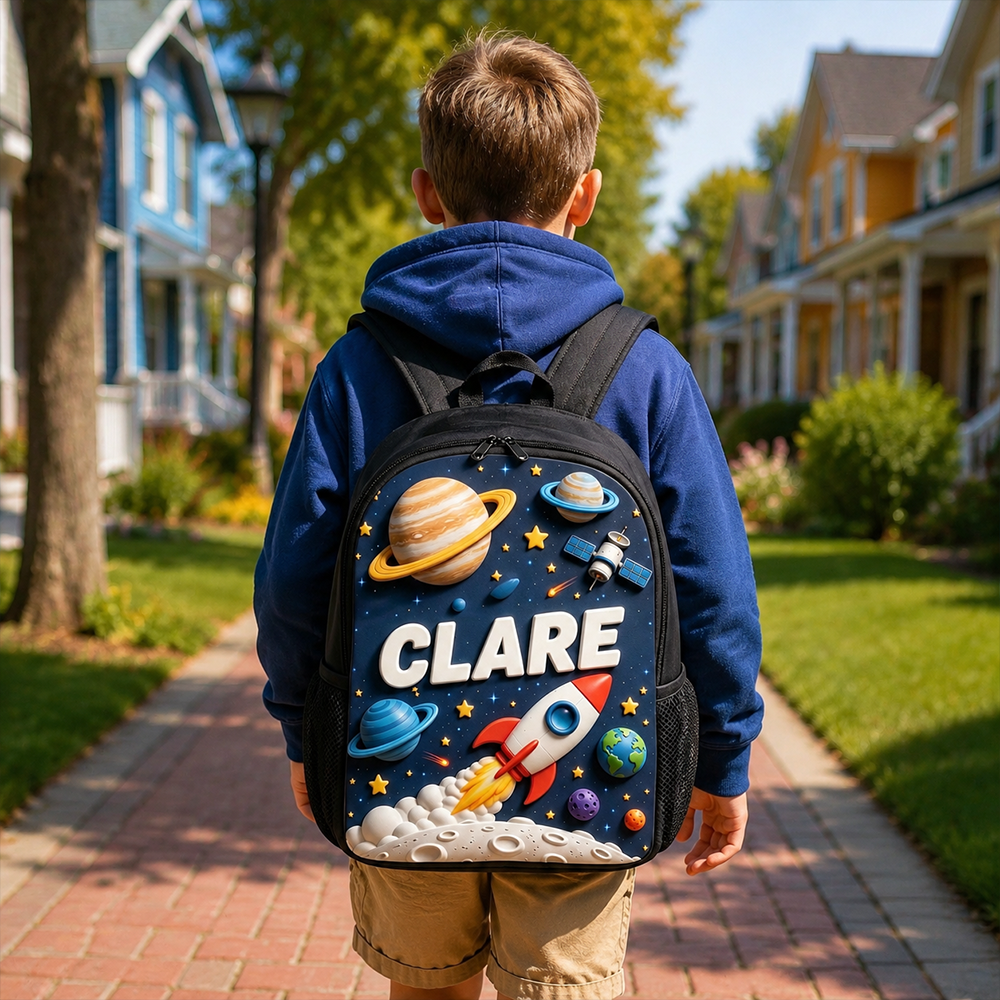 Personalized Kid Space Astronaut Backpack Set | CWPack382