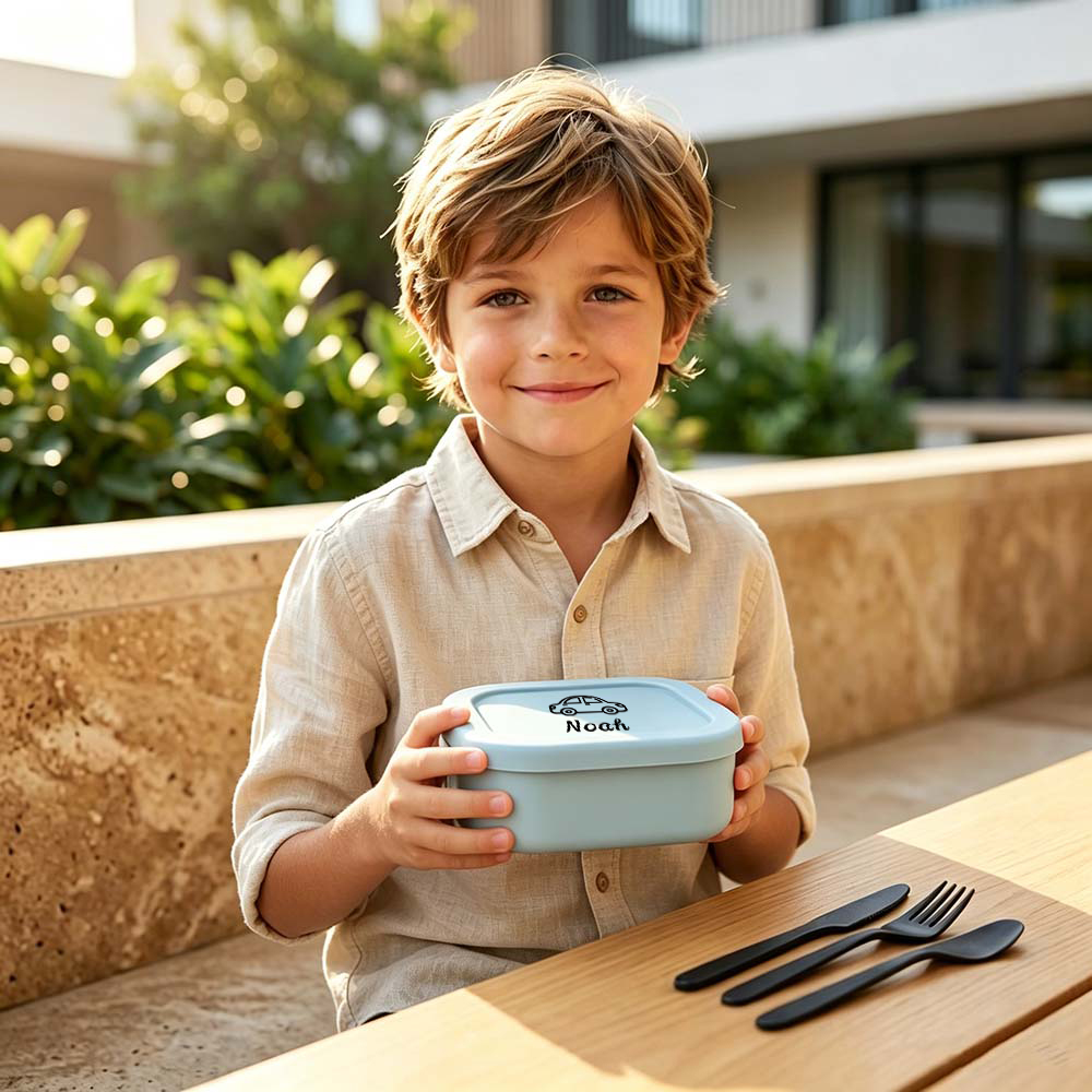 Personalised Kid Food Silicone Bento Box | CWBaby509