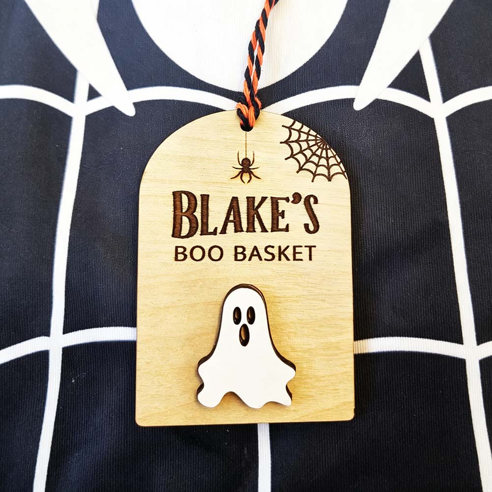 Personalized Halloween Boo Basket Tag | CWHalloween85