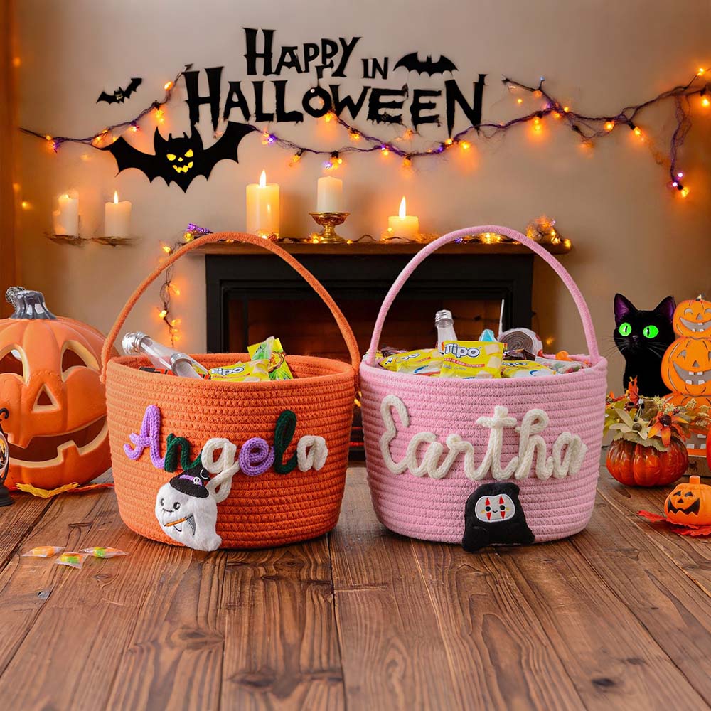 Personalized Halloween Treat Basket | CWHalloween105