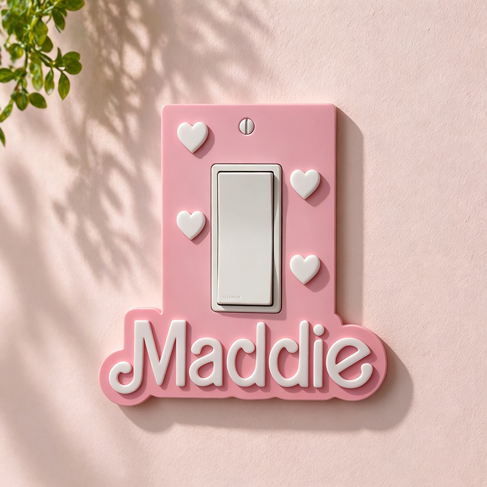 Personalized 3D Printed Bedroom Light Switch Cover | CWGift79