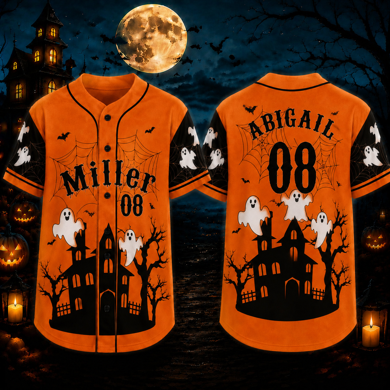 Personalized Halloween Button Up Baseball Jersey For Kid & Adult | CWHalloween111
