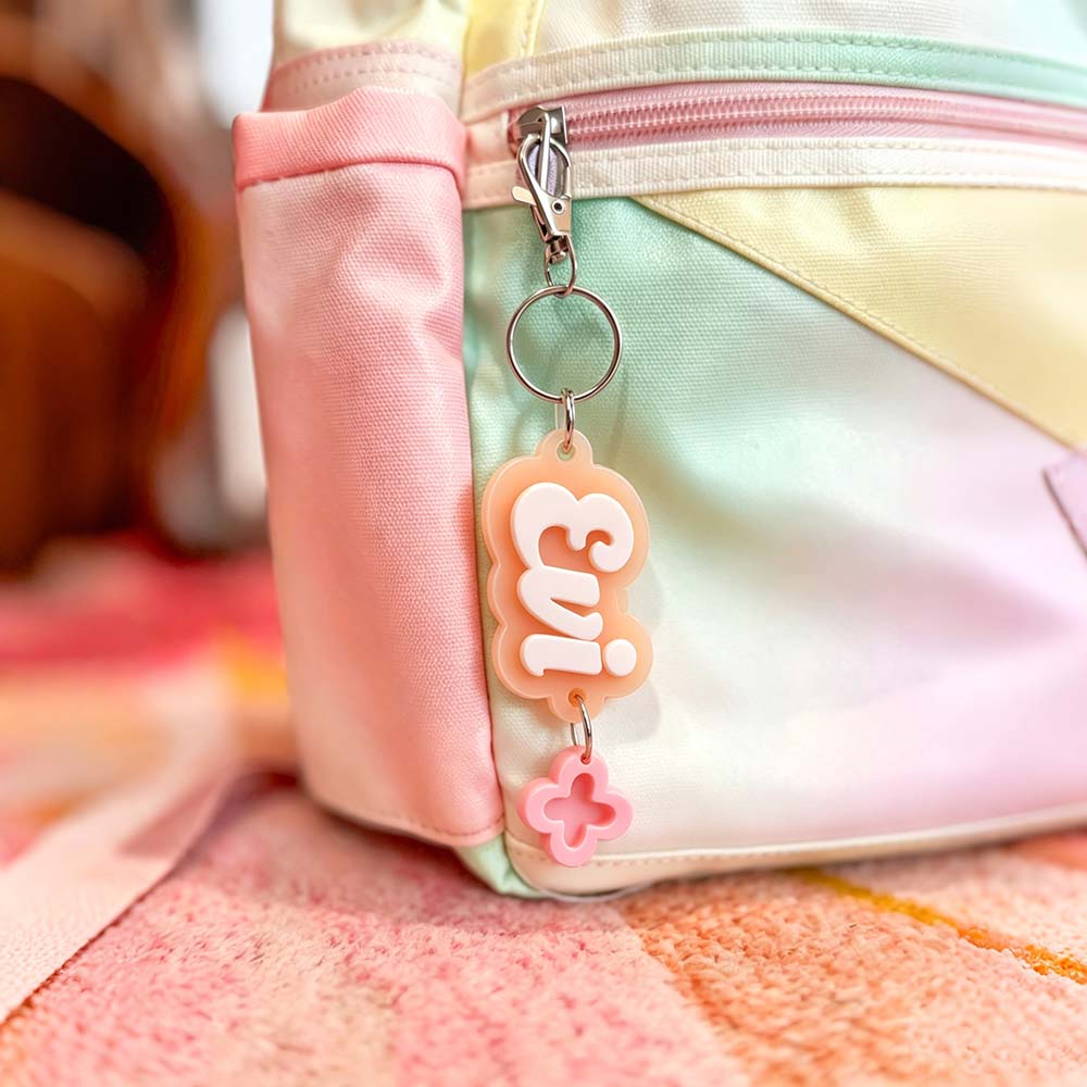 Personalized 3D Printed Name Tag Keychain Charm | CWGift88