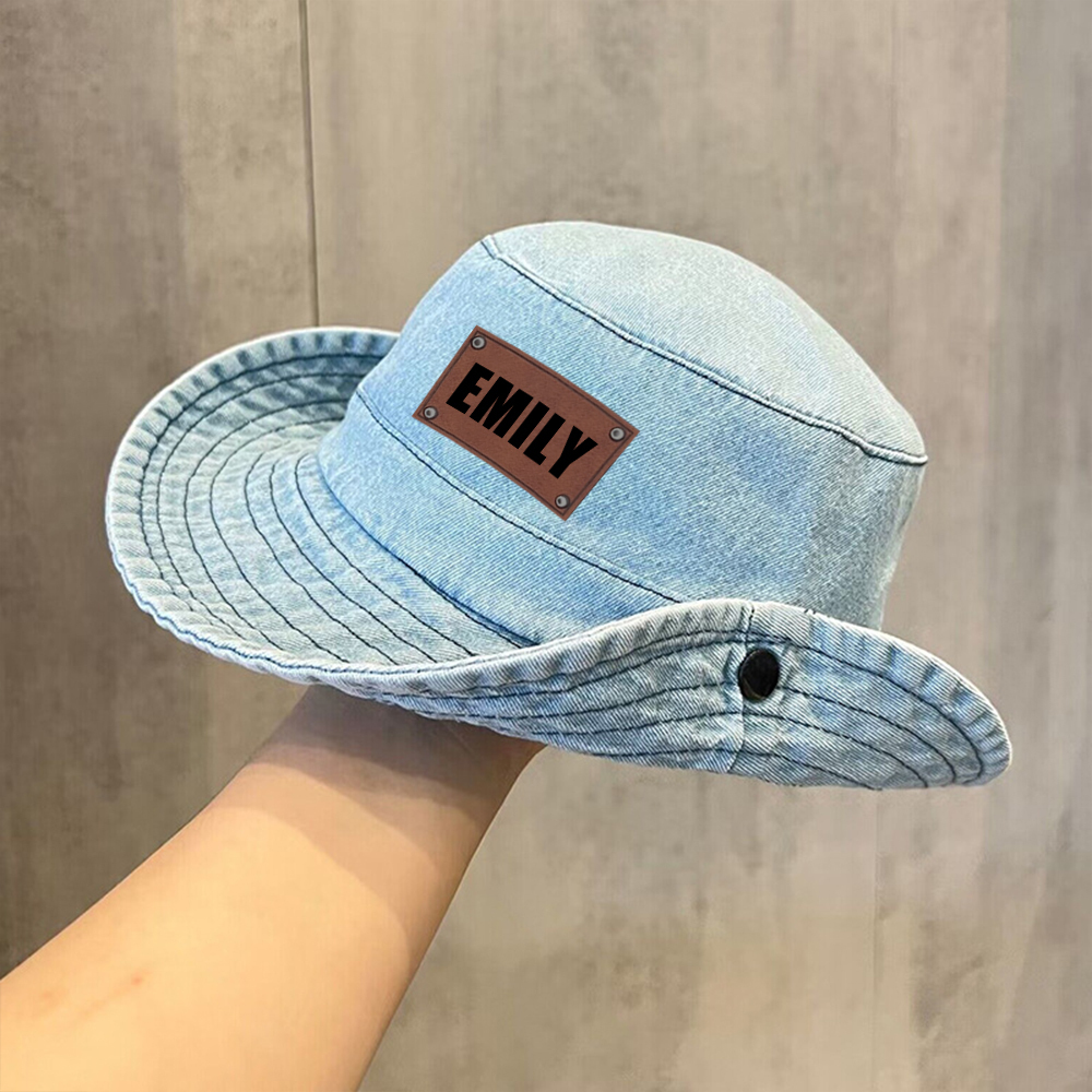 Personalized Cowboy Leather Patch Hat for Comfort & Unique | CWBeach68