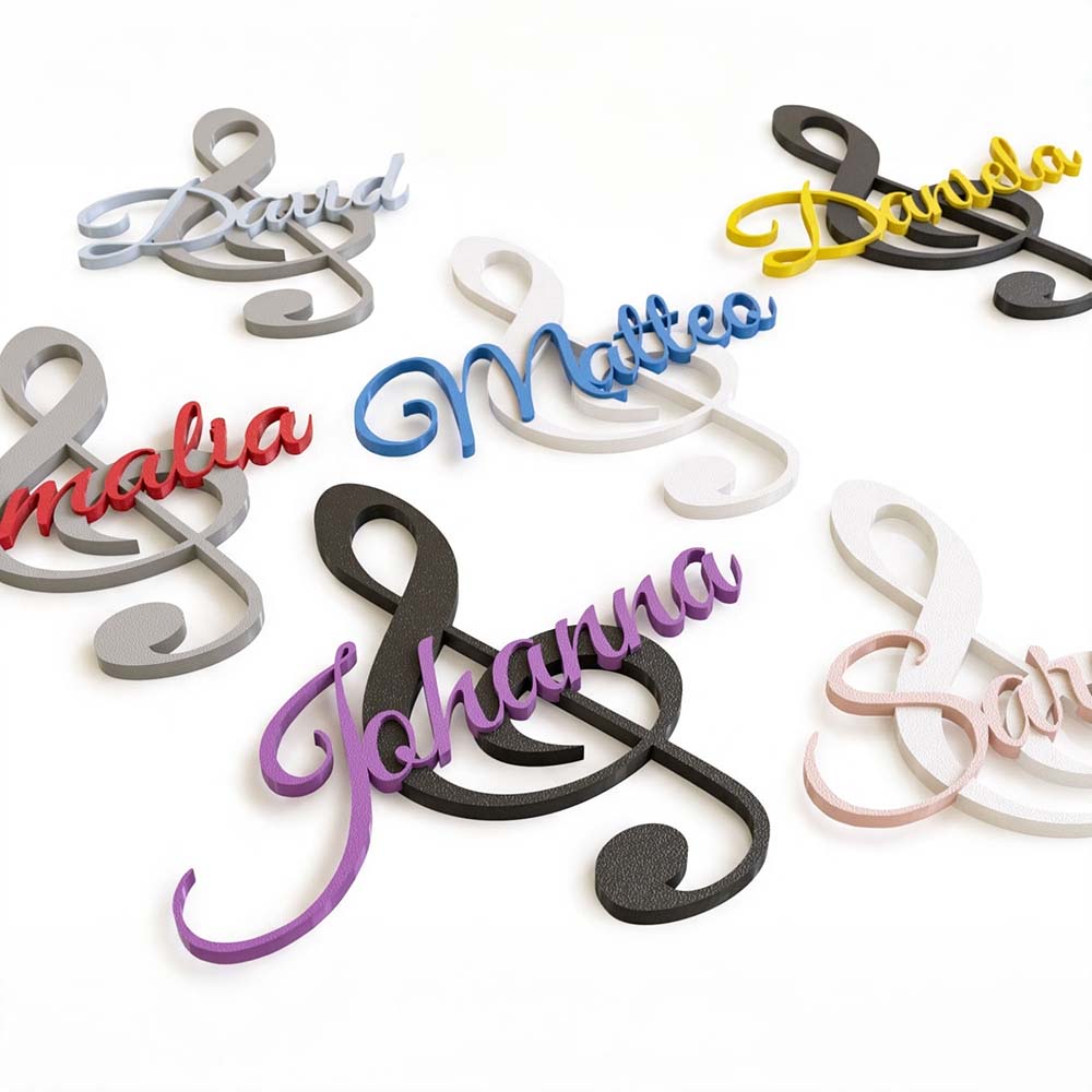 Personalized Music Lettering Door Decoration Name Sign | CWBaby516