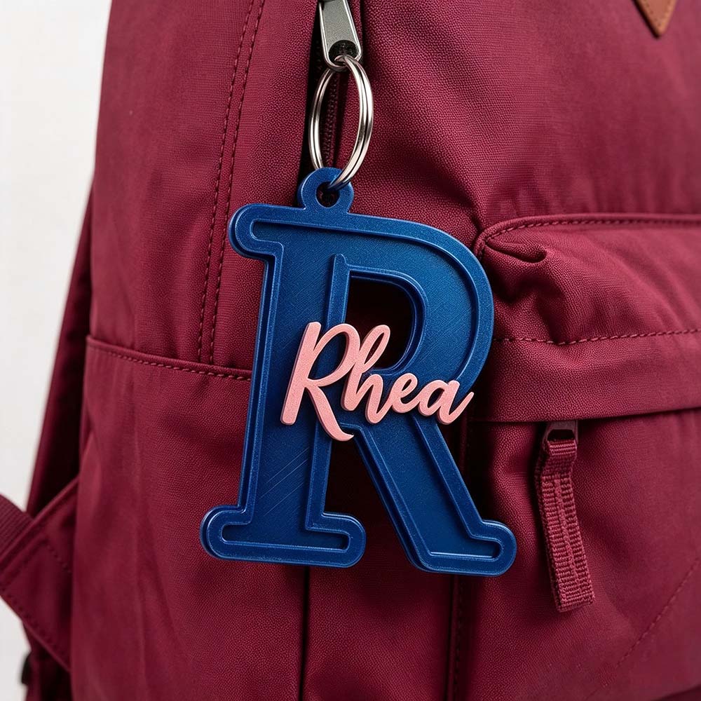 Personalized 3D Printed Backpack Name Tag | CWGift96