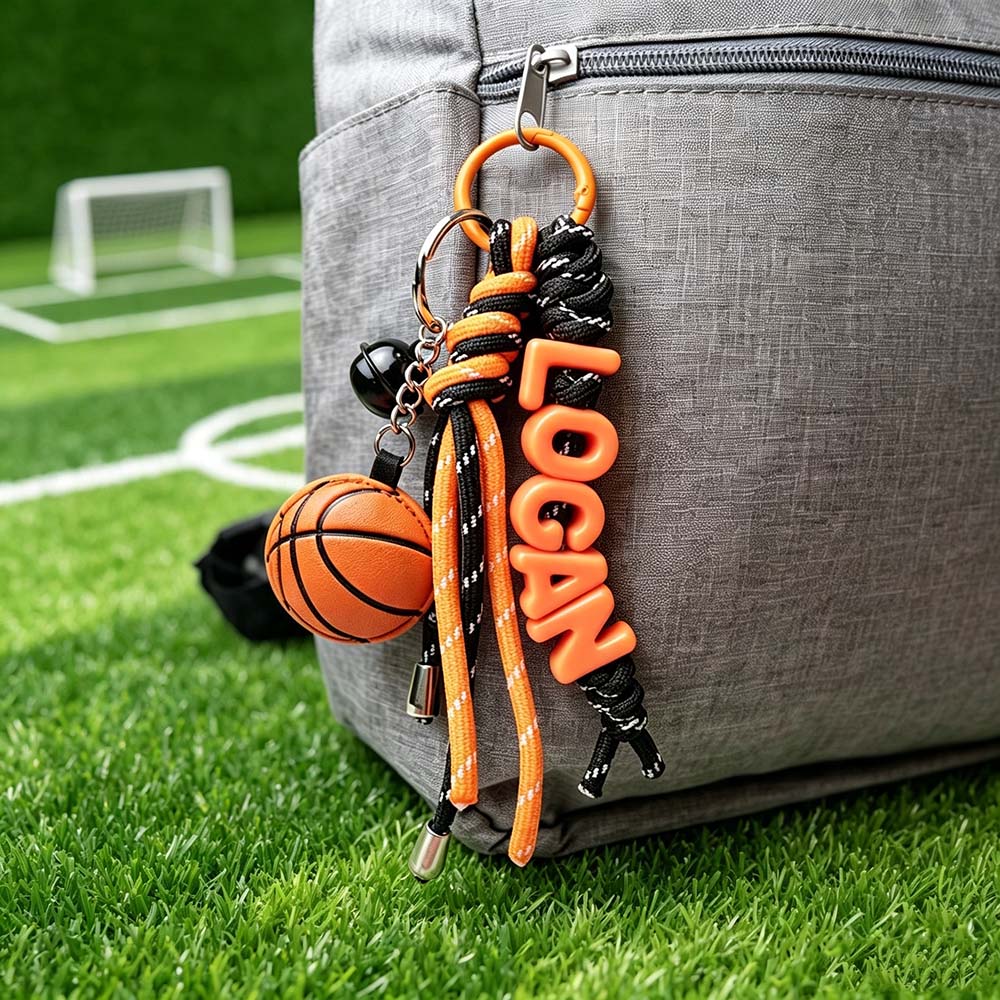 Personalized Sports Name Beaded Keychain | CWGift95