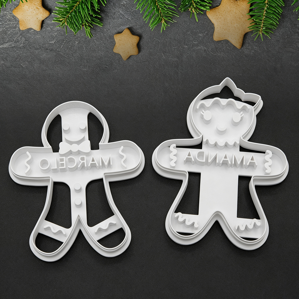 Personalized Christmas Gingerbread Cookie Cutter With Name | MCGift371