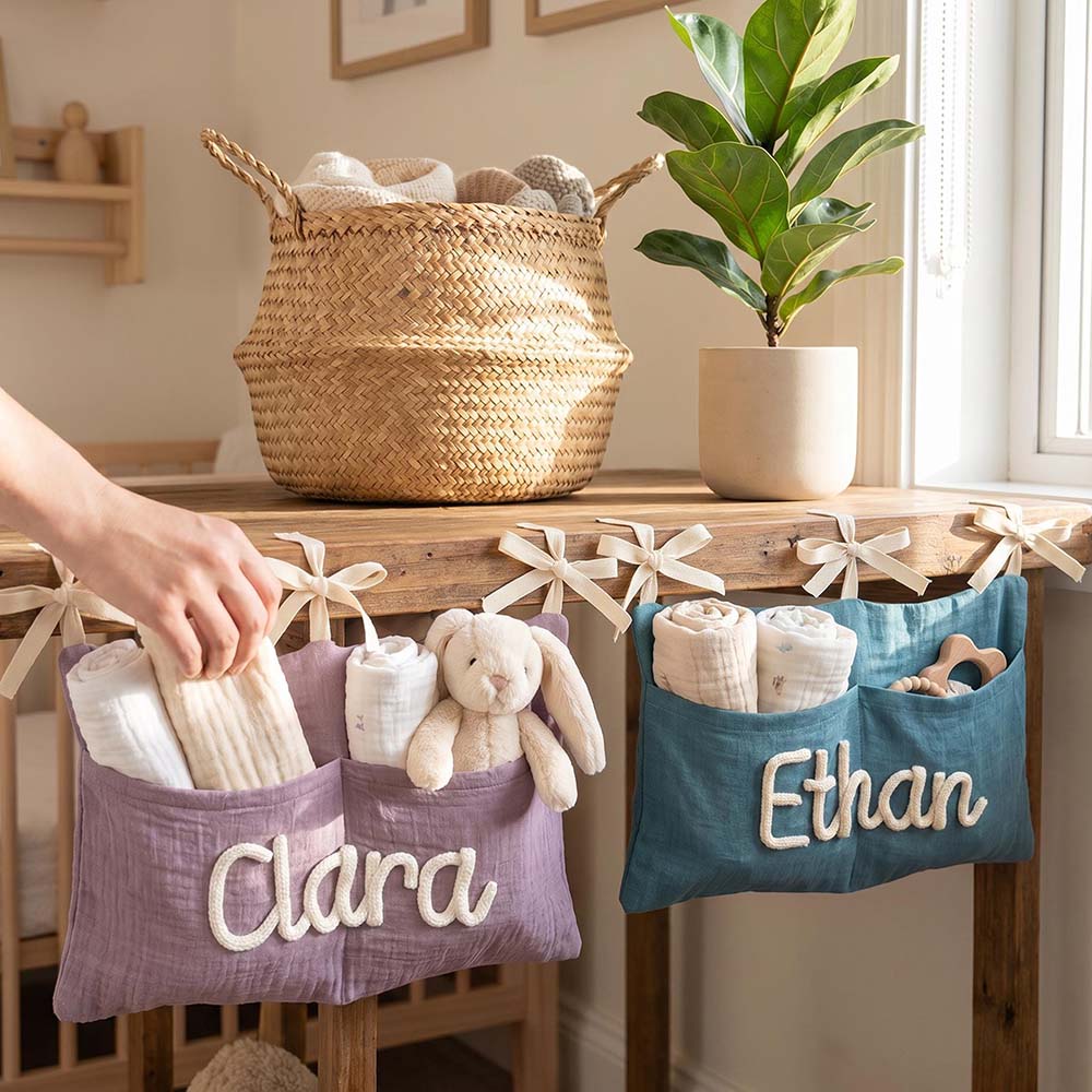 Personalized Hand Embroidered Baby Car Backseat Organizer | CWBaby520