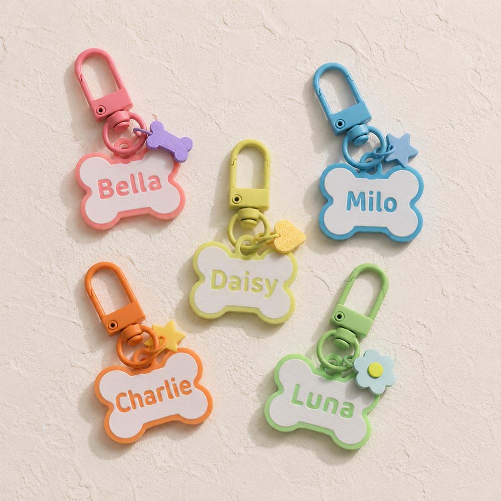 Personalized 3D Printed Bone-Shaped Pets ID Tag | BKPet574