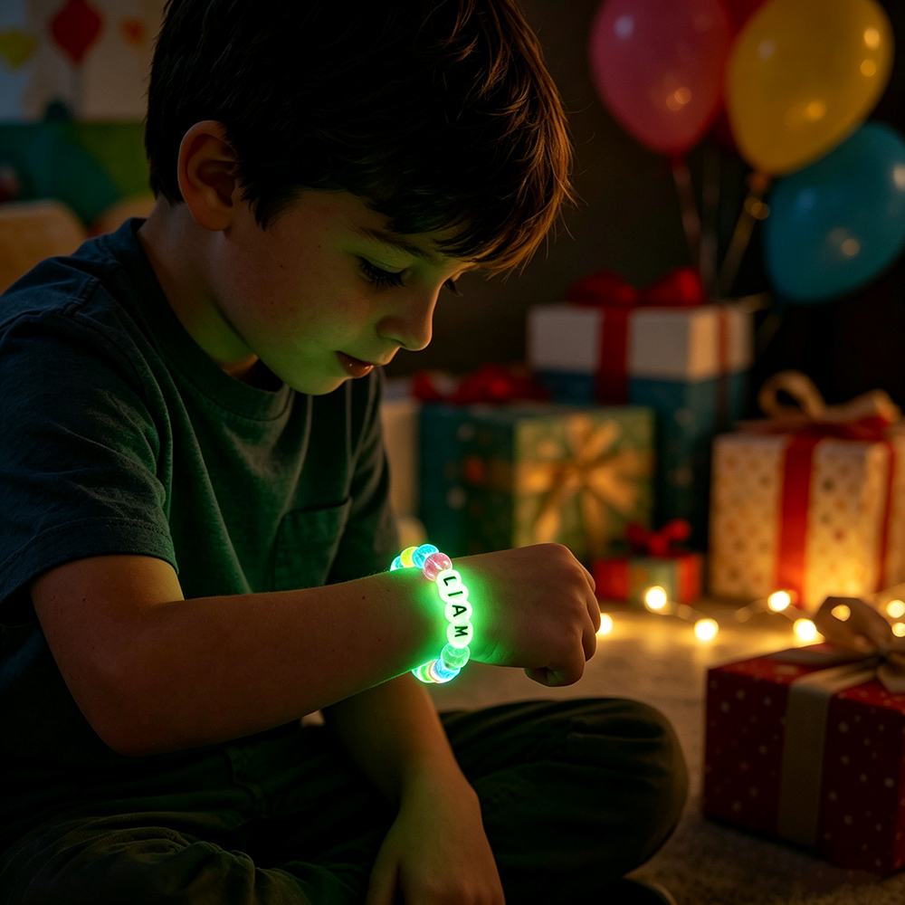 Personalized Kids Glow in the Dark Bracelet | CWGift101
