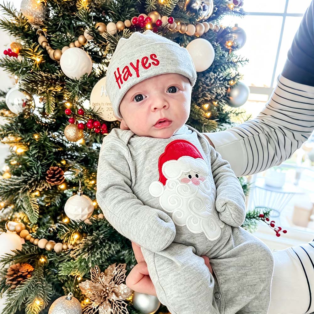 Personalized Embroidery Baby Christmas Santa Outfit Set | MCGift378