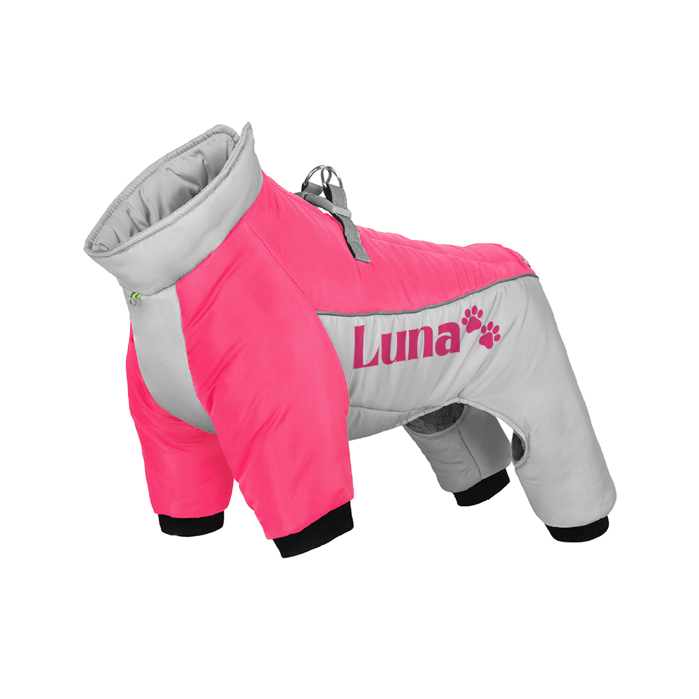Personalized Winter Color-Blocked Cotton Coats For Pets | BKPet599