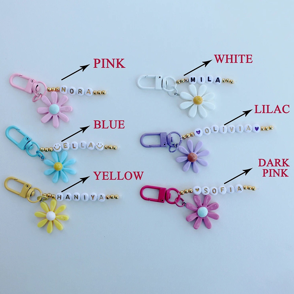 Personalized Girls Color Daisy Tassel Purse | CWPack86