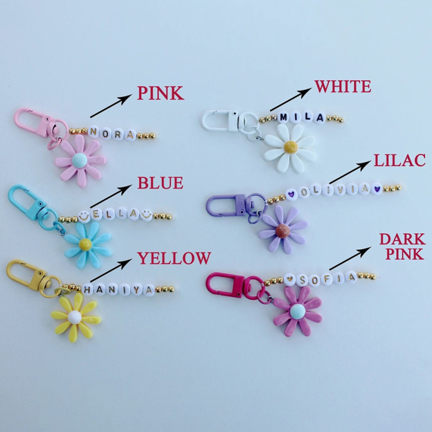 Personalized Girls Color Daisy Tassel Purse | CWPack86