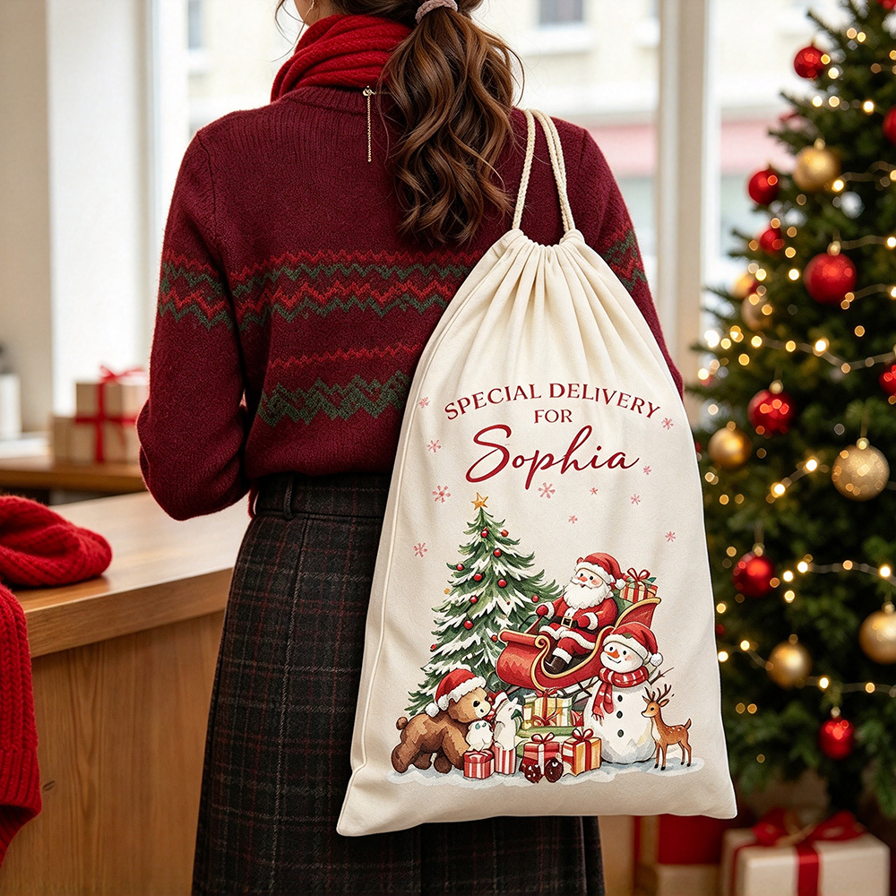 Personalized Christmas Special Delivery Santa Sack | MCGift442