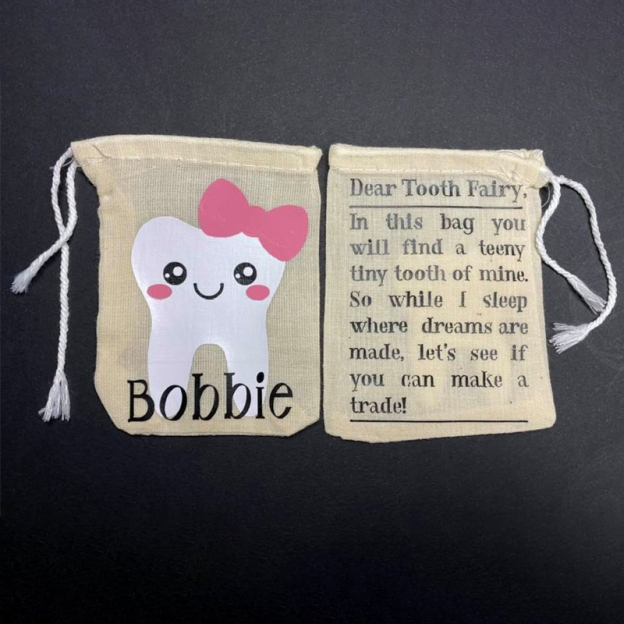 Personalized Kid Tooth Fairy Bag | CWToy22