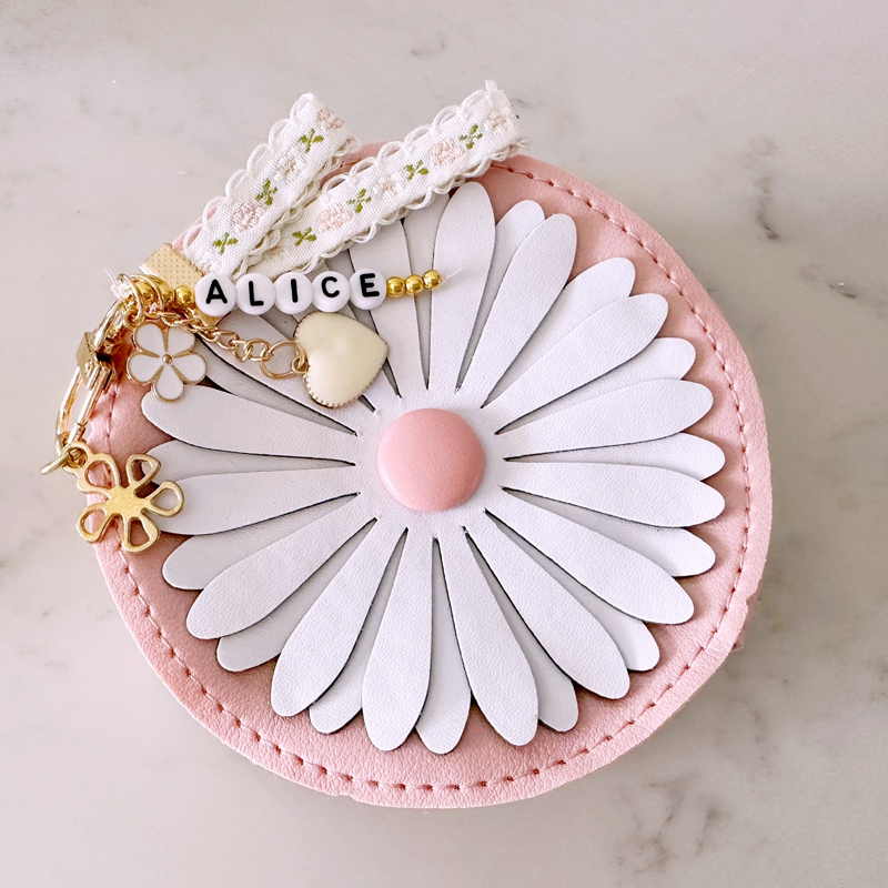 Personalized Girls Color Daisy Tassel Purse | CWPack90