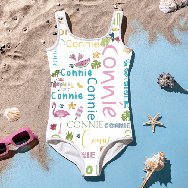 Personalized Rainbow Pattern Swimsuit for Summer | InSwin10