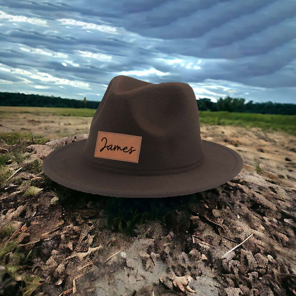 Personalized Leather Patch Cowboy Hat for Comfort & Unique | CWBeach99