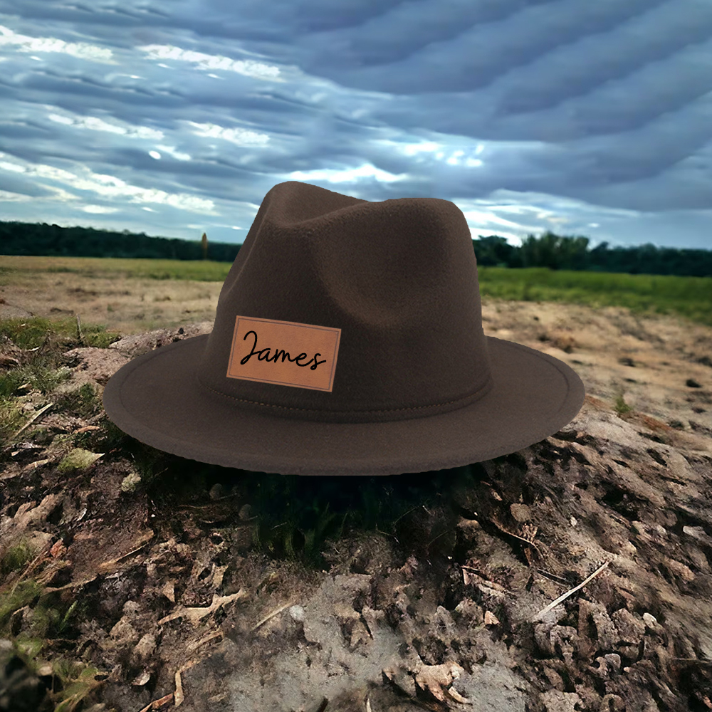 Personalized Leather Patch Cowboy Hat for Comfort & Unique | CWBeach99