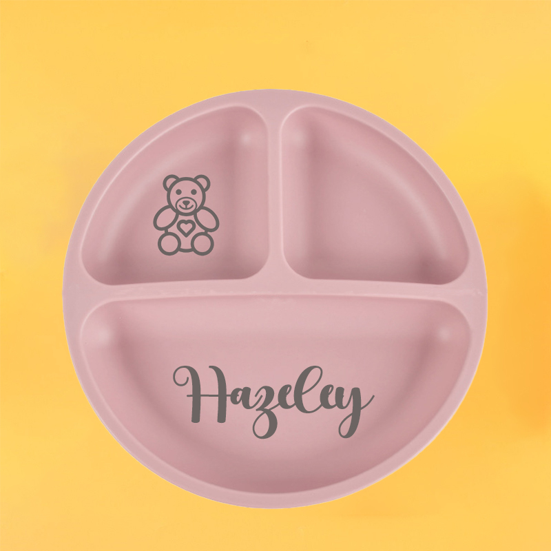 Personalised Baby Food Grade Color Dinner Plates  | CWBaby68