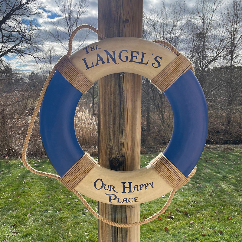 Personalized Nautical Wall Decor Life Ring | CWToy51