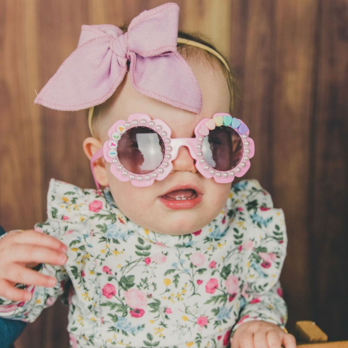 Personalized Colorful Flower Sunglasses For Kids | CWBeach117