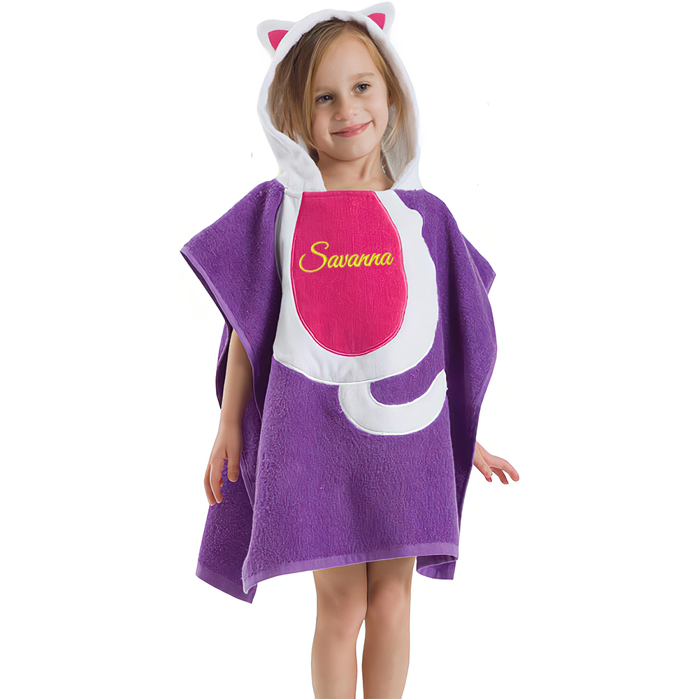 Personalized Embroidery Original Hooded Beach Towel | Cwbeach125