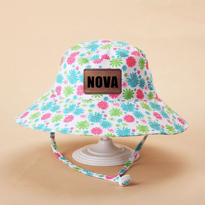 Personalized Leather Patch Bucket Hat for Comfort & Unique | CWBeach127