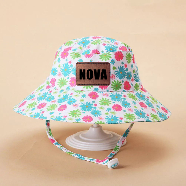 Personalized Leather Patch Bucket Hat for Comfort & Unique | CWBeach127