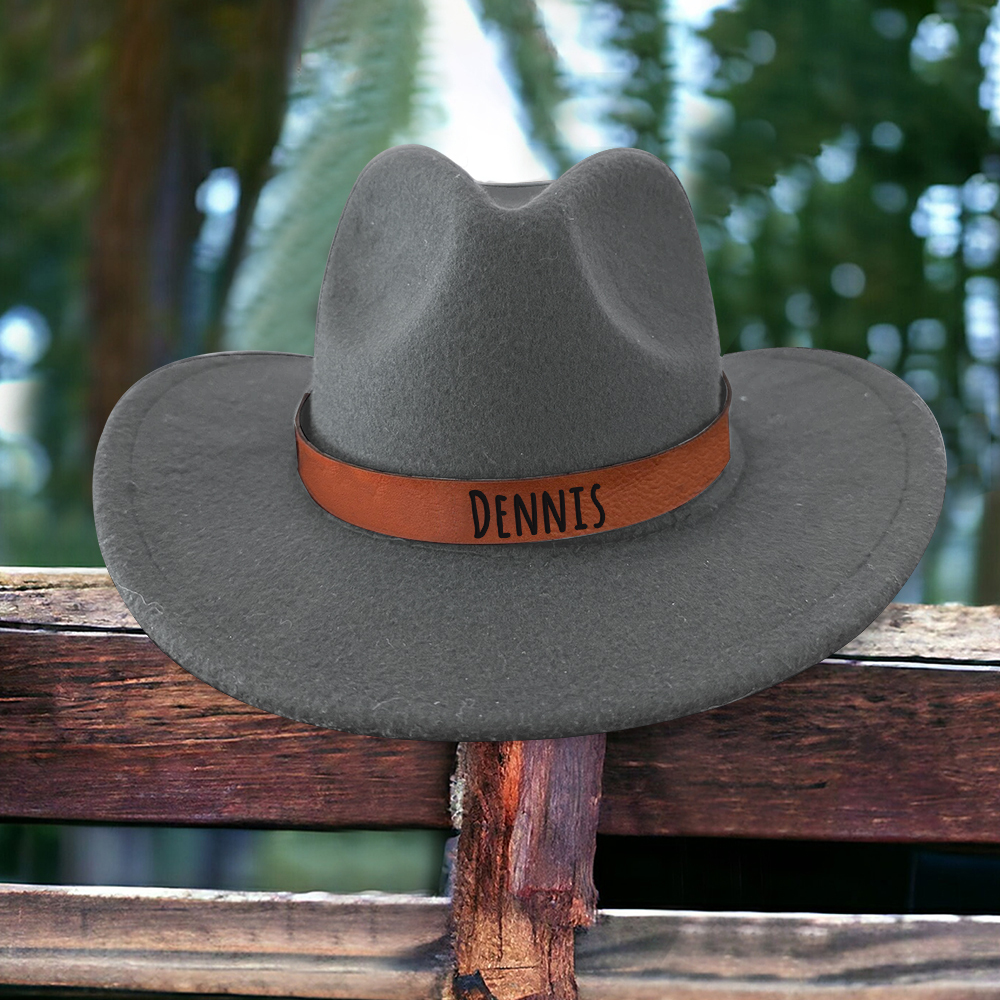 Personalized Leather Band Cowboy Hat for Comfort & Unique | CWBeach130