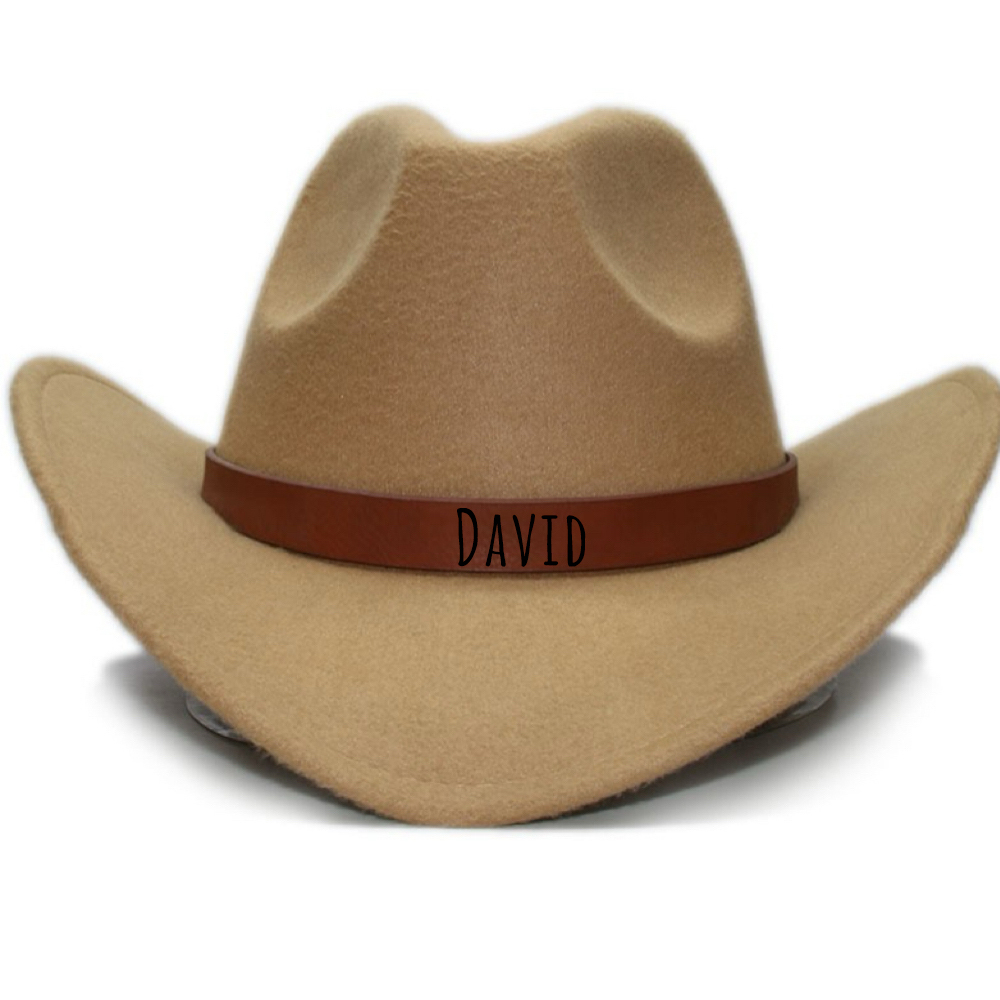 Personalized Leather Band Cowboy Hat for Comfort & Unique | CWBeach130