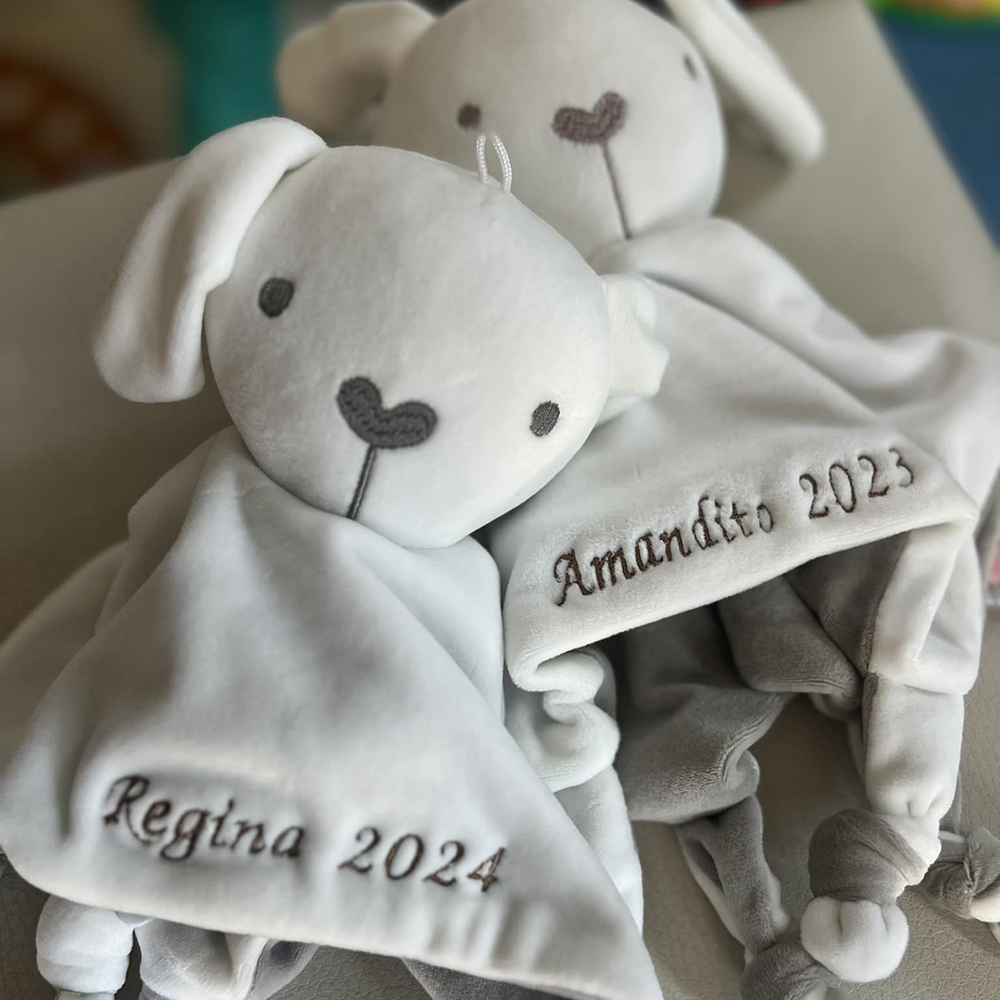 Personalized Baby Embroidery Comforter Sleep Toy | CWToy62