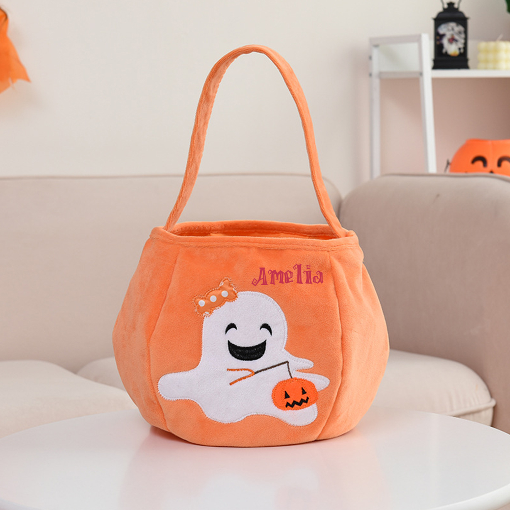 Personalized Embroidery Halloween Bucket | CWHalloween09