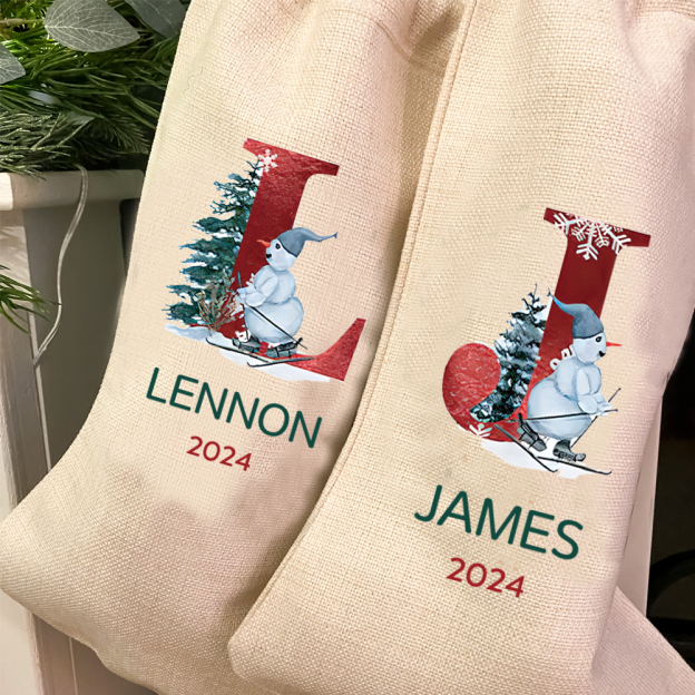 Personalized 30*40cm Christmas Santa Stocking | MCGift21
