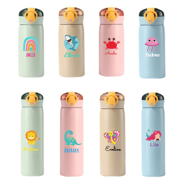 Personalised BPA Free 11oz / 16oz Stainless Steel Water Bottle | Youbottle28