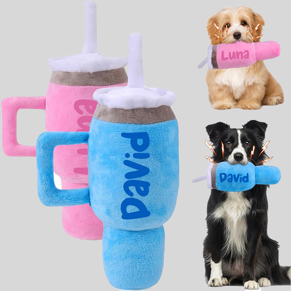 Personalized Tumbler Pet Squeaky Toy | BKPet86