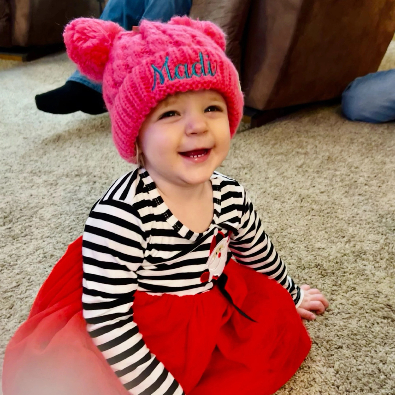 Personalized Embroidery Pom Pom Hat for Comfort & Unique | HSKid17