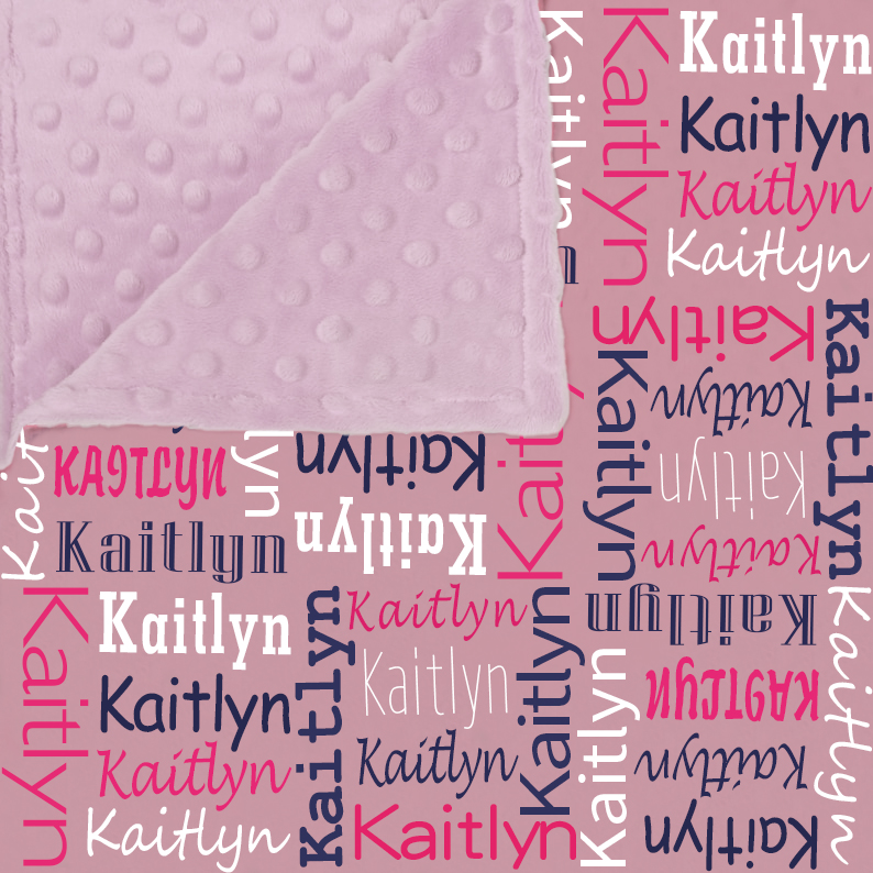 Personalized Double Layers Minkey Dimple Dot Warm Blanket | CWMinky01