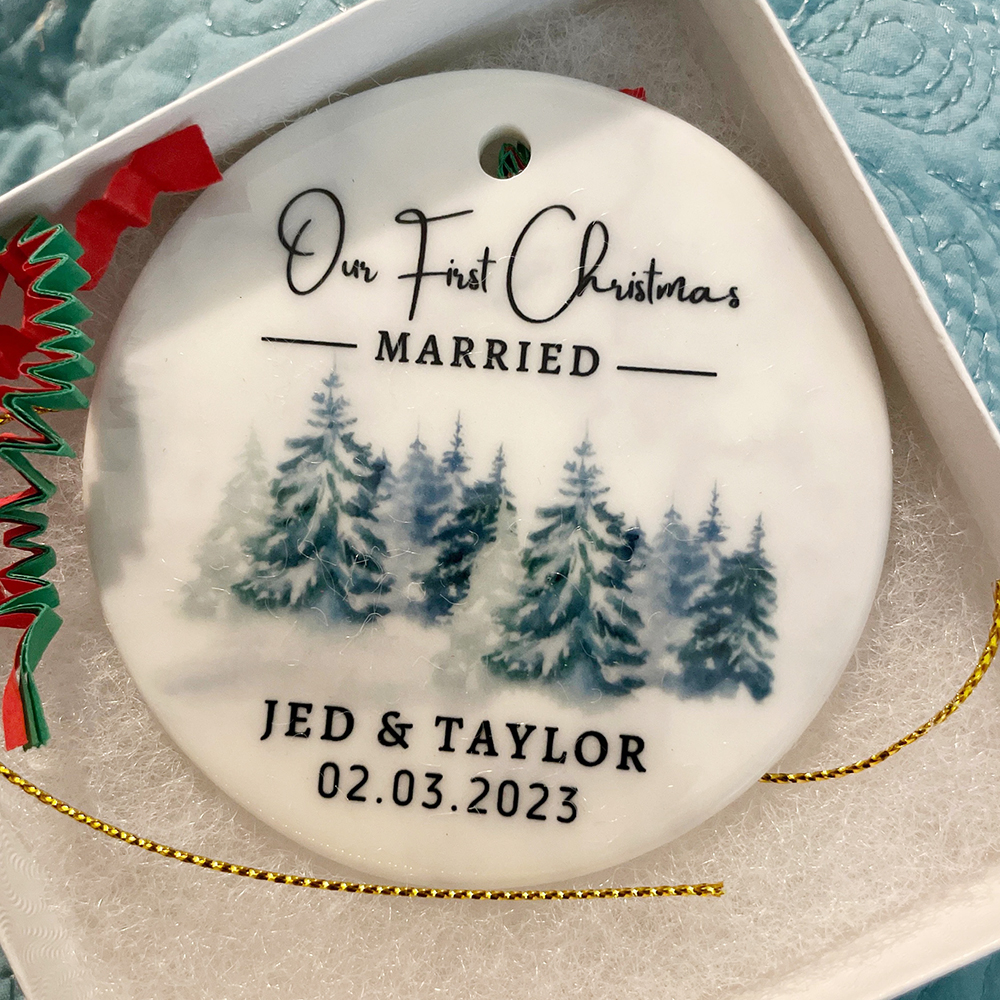 Personalized Christmas Anniversary Ornaments Decoration | MCGift3602