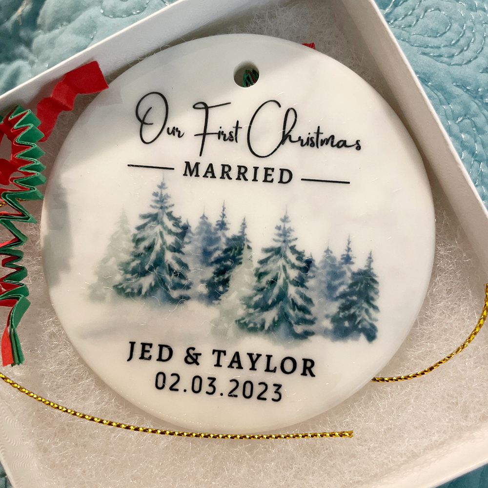 Personalized Christmas Anniversary Ornaments Decoration | MCGift3602