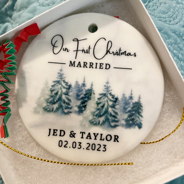 Personalized Christmas Anniversary Ornaments Decoration | MCGift3602